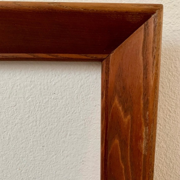 Vintage Mid. Century Oak Wood Frame 16/16” - Picture 4 of 14
